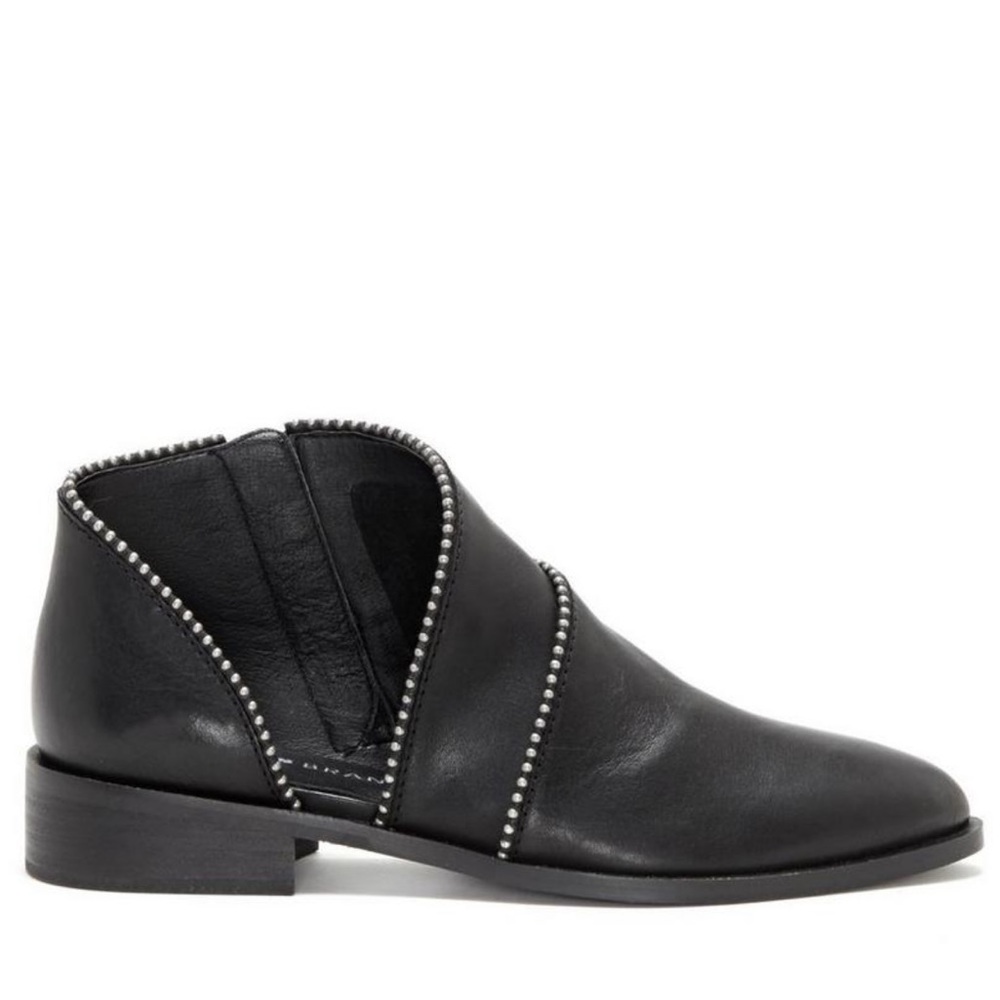 Lucky Brand Black Ankle Boots with Silver Accents